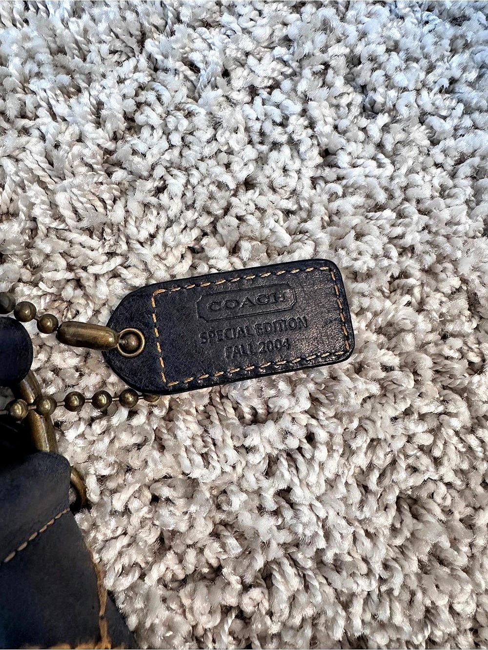Rare Vintage Coach 7061 Blue Soho Demi Baguette Shoulder Bag - Picture 11 of 14